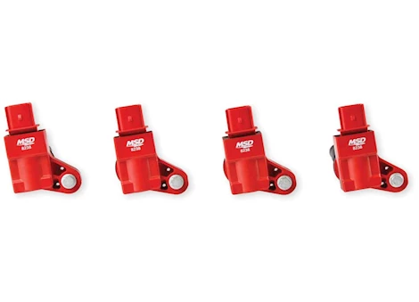 MSD Ignition 13-19 ATS/COLORADO 2.0L TURBO 4-CYL BLASTER SERIES IGNITION COIL, RED, 4 PAC