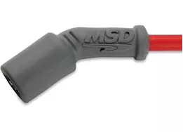 MSD Ignition 99-05 gmc sierra 3500/yukon super conductor spark plug wire set, red jacke