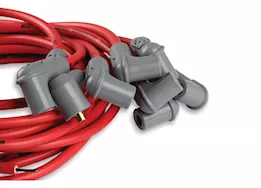 MSD Ignition Super conductor spark plug wire set, 8 cyl 90 deg plug, socket/hei ca