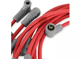 MSD Ignition 71-74 chevelle/camaro hei super conductor spark plug wire set, red jacke