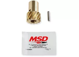 MSD Ignition Chevy distributor gear, .500in id, aluminum, bronz