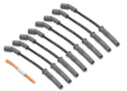 MSD Ignition 99-07 sierra 1500/2500/3500 wire set, 8-11in, silicone, blac