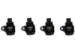 MSD Ignition 16-20 civic 2.0l/2.0l turbo blaster series ignition coil, 4 cyl, black, 4 pac