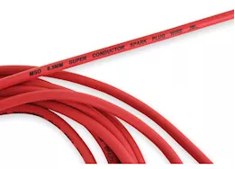 MSD Ignition 71-74 chevelle/camaro hei super conductor spark plug wire set, red jacke