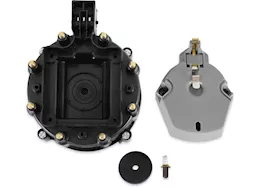 MSD Ignition Gm hei street fire cap and rotor kit, internal coil, blac