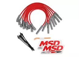 MSD Ignition 10-15 f250/f350 sd 6.2l v8 red wire set, 8.5mm