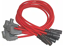 MSD Ignition 93-96 camaro lt1 super conductor spark plug wire set, red jacke