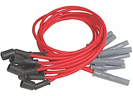 MSD Ignition 99-05 gmc sierra 3500/yukon super conductor spark plug wire set, red jacke