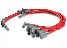 MSD Ignition Sbc 350 hei super conductor spark plug wire set, red jacke