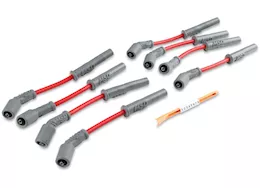 MSD Ignition 97-08 corvette/camaro gm ls1 super conductor spark plug wire set, red jacke
