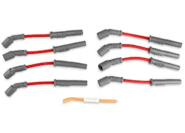 MSD Ignition 97-08 corvette/camaro gm ls1 super conductor spark plug wire set, red jacke