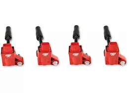 MSD Ignition 13-19 ats/colorado 2.0l turbo 4-cyl blaster series ignition coil, red, 4 pac
