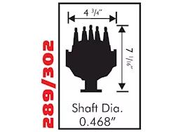MSD Ignition Ford 302 small diameter pro-billet distributor/magnetic pickup/re