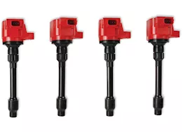 MSD Ignition 16-20 civic 2.0l/2.0l blaster series ignition coil, 4 cyl, red, 4 pac