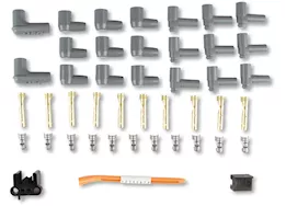 MSD Ignition Super conductor spark plug wire set, 8 cyl multi-angle plug, socket/he
