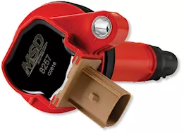 MSD Ignition 10-16 ford ecoboost 3.54l v6 ignition coil, 3-pin connector, red, 6 pac