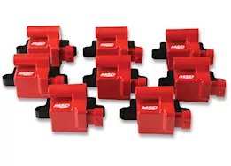 MSD Ignition 99-07 gm l-series truck blaster series ignition coil, red, 8 pac