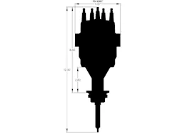MSD Ignition Dist rdy-to-run chry 426-440