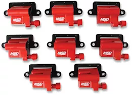 MSD Ignition 99-07 gm l-series truck blaster series ignition coil, red, 8 pac