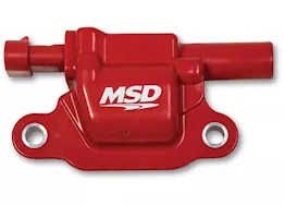 MSD Ignition 14-c gm lt blaster seires ignition coil, gen v direct injected engine, red, squ