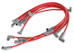 MSD Ignition 71-74 chevelle/camaro hei super conductor spark plug wire set, red jacke