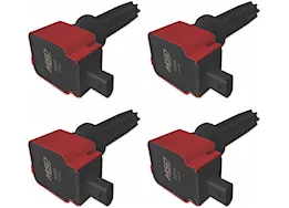 MSD Ignition 12-19 fusion/focus ecoboost 2.0l l4 ignition coil, red, 4 pac