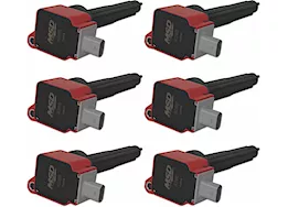 MSD Ignition 15-17 f150/edge ecoboost 2.7l v6 ignition coil, red, 6 pac