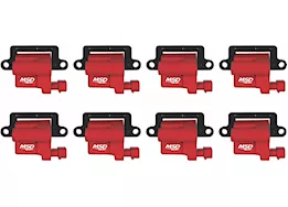 MSD Ignition 99-07 gm l-series truck blaster series ignition coil, red, 8 pac