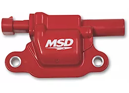 MSD Ignition 14-c gm lt blaster seires ignition coil, gen v direct injected engine, red, squ