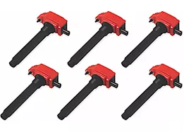 MSD Ignition 11-21 grand caravan/cherokee 3.6l v6 blaster ignition coil, red, 6 pac