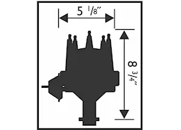 MSD Ignition Pontiac 326/455 v8 ready-to-run distributor w/rev limite