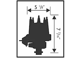 MSD Ignition Corvette v8 tach drive distributor w/vacuum advance