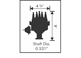 MSD Ignition Ford fe ready-to-run distributor