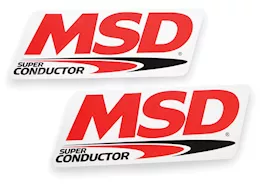 MSD Ignition Super conductor 8.5mm spark plug wire set, 8 cyl 90 deg plug & cap, re