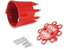 MSD Ignition Chevy/ford/chrysler v8 distributor cap, hei terminals, spark plug wire retainer