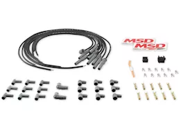 MSD Ignition 8.5mm wire set, super conductor 8 cyl multi-angle, universal, blac