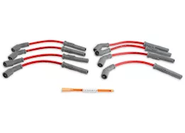 MSD Ignition 99-05 gmc sierra 3500/yukon super conductor spark plug wire set, red jacke