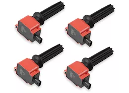MSD Ignition 12-19 fusion/focus ecoboost 2.0l l4 ignition coil, red, 4 pac