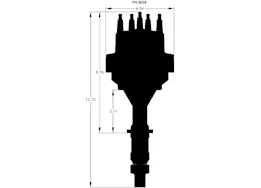 MSD Ignition Pontiac 326/455 v8 ready-to-run distributor w/rev limite