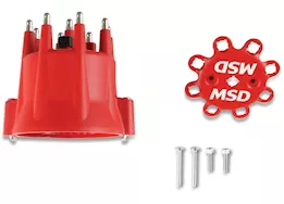 MSD Ignition Chevy/ford/chrysler v8 distributor cap, hei terminals, spark plug wire retainer