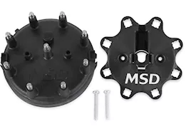 MSD Ignition 92-97 f150/f250/thunderbird hei distributor cap, blac