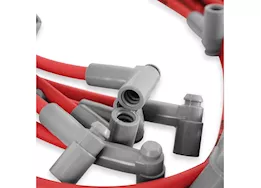 MSD Ignition 71-74 chevelle/camaro hei super conductor spark plug wire set, red jacke