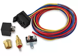 MSD Ignition Electric fan harn./relay kit 195 deg-30a