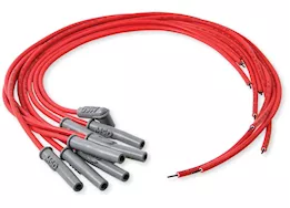 MSD Ignition Super conductor spark plug wire set, multi-angle plug, hei cap, re