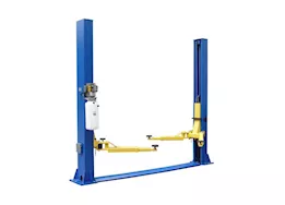 Tuxedo Auto Equipment 9000lb two post lift, symmetric floor plate- blue