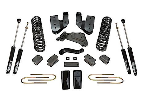 Maxtrac Suspension 13-18 RAM 3500(DIESEL)4WD 4IN LIFT KIT W/RADIUS ARM BRACKETS/MAX TRAC SHOCKS