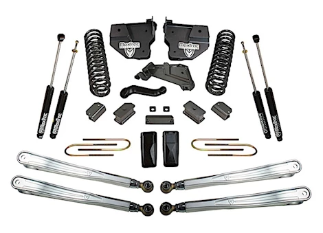 Maxtrac Suspension 13-18 RAM 3500(DIESEL)4WD 4IN LIFT KIT W/4-LINKS/MAX TRAC SHOCKS