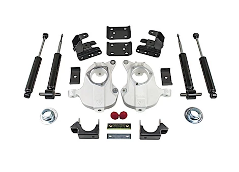 Maxtrac Suspension 3/5-4/6 LOWERING KIT W-MAXTRAC SHOCKS 2016-18 GM 1500 2WD