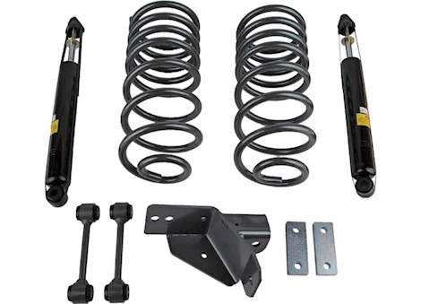 Maxtrac Suspension 19-22 RAM 1500 2/4WD REAR 4IN LOWERING BOX KIT W/COILS/TRAC BAR BRACKET/SWAY BAR END LINKS/SHOCKS