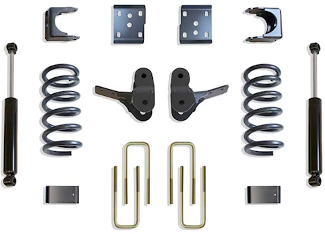 Maxtrac Suspension 04-08 F150EXT/CREW V8 2/4WD 2/4IN LOWERING KIT W/FLIP KIT/REAR SHOCKS